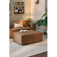 Russo Faux Leather Ottoman